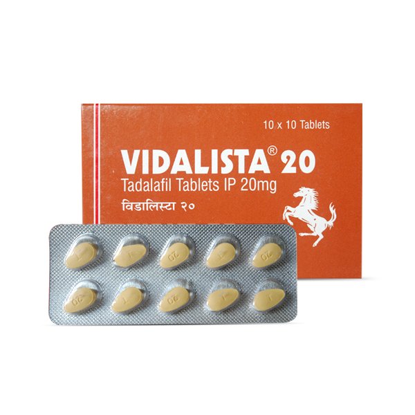 Vidalista-Tadalafil-Package and Tabs